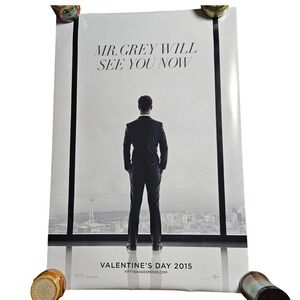 Fifty Shades of Grey 2015 Original Advance Movie Poster 27x40 Jamie Dornan D/S